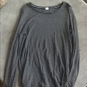 Old Navy Black and White Striped Top
